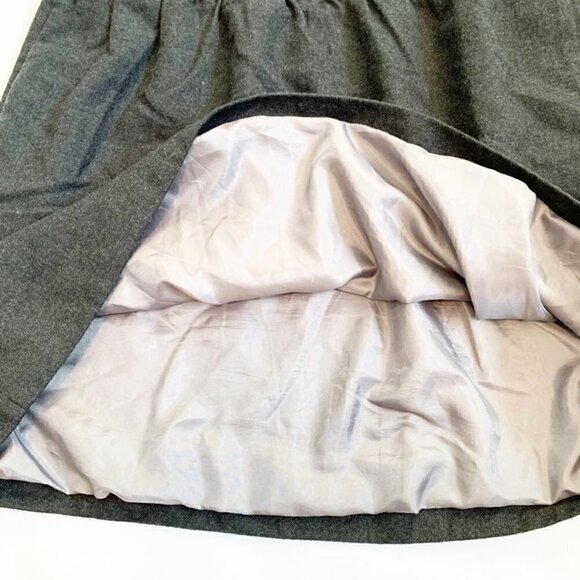 J. Crew gray wool blend elastic waist lined mini skirt with pockets - Size 4 - Picture 7 of 9